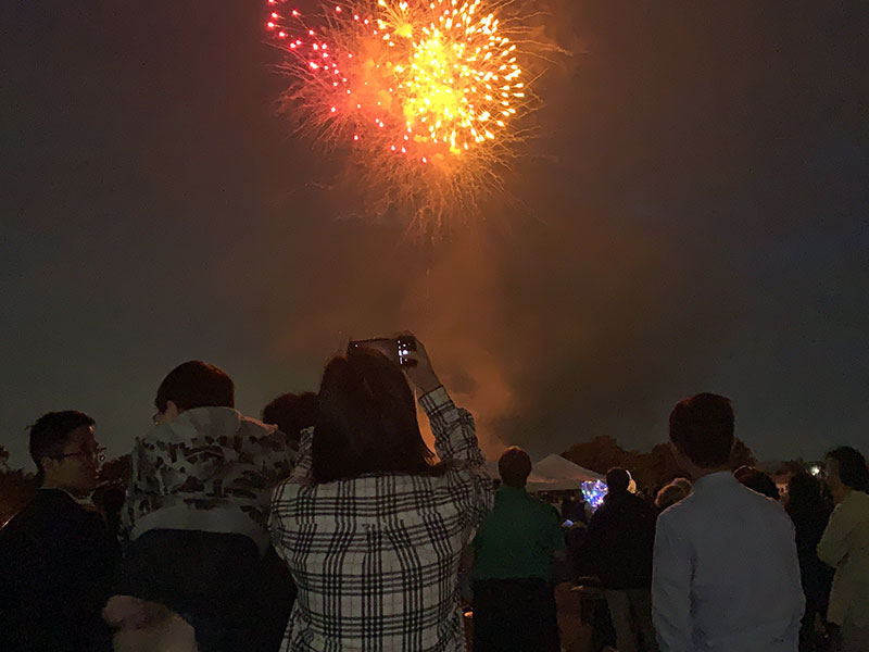 Concert and fireworks at Cunningham Park
