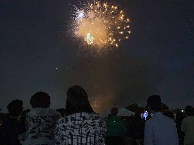 Concert and fireworks at Cunningham Park