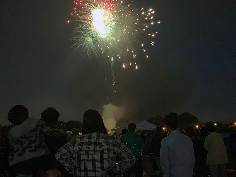 Concert and fireworks at Cunningham Park