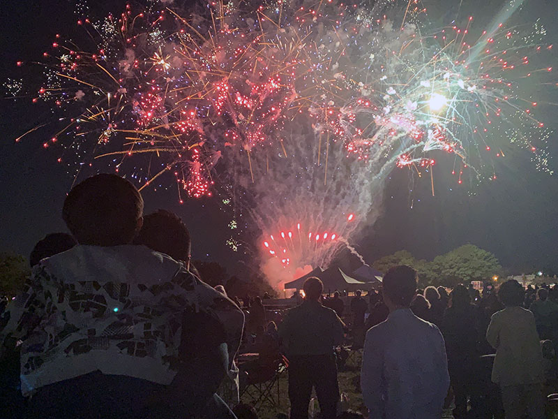 Concert and fireworks at Cunningham Park