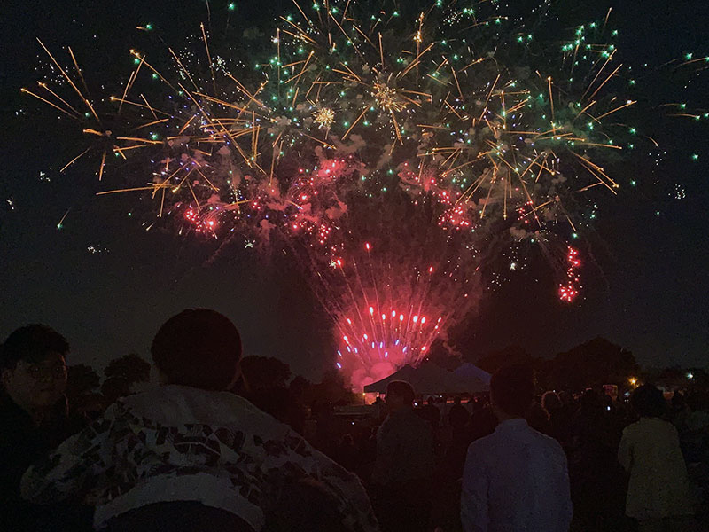 Concert and fireworks at Cunningham Park