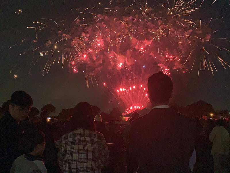 Concert and fireworks at Cunningham Park
