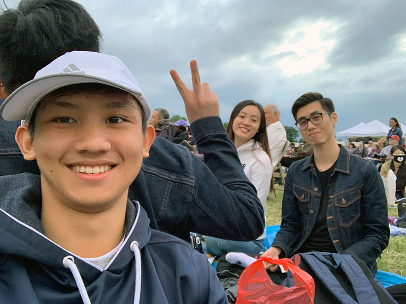 Concert and fireworks at Cunningham Park