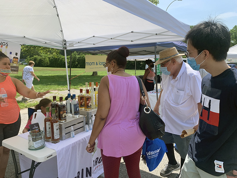 Kevin at Cunningham Park’s open market place