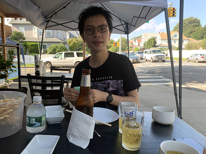 Kevin at Cunningham Park’s open market place