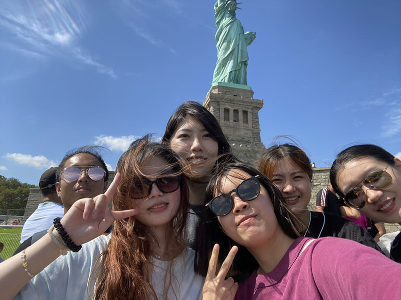 Visiting the Statue of Liberty