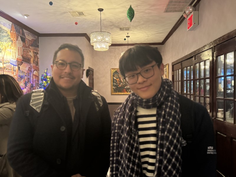 Hayden Celebrates Christmas at the Flushing YMCA Board Party
