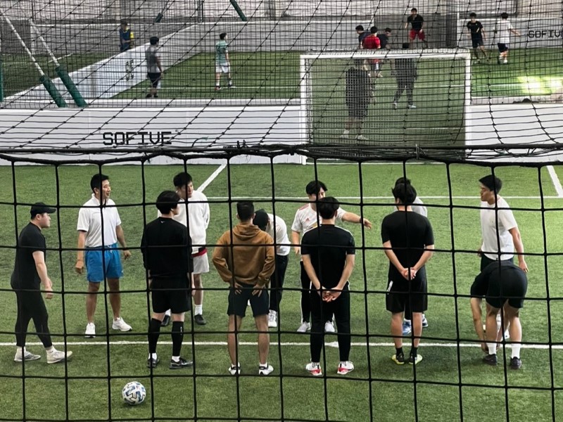 Soccer Game with Community Members